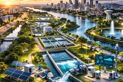 A gestão inteligente de recursos hídricos otimiza o uso da água no contexto urbano moderno, explica EBS – Empresa Brasileira de Saneamento LTDA.